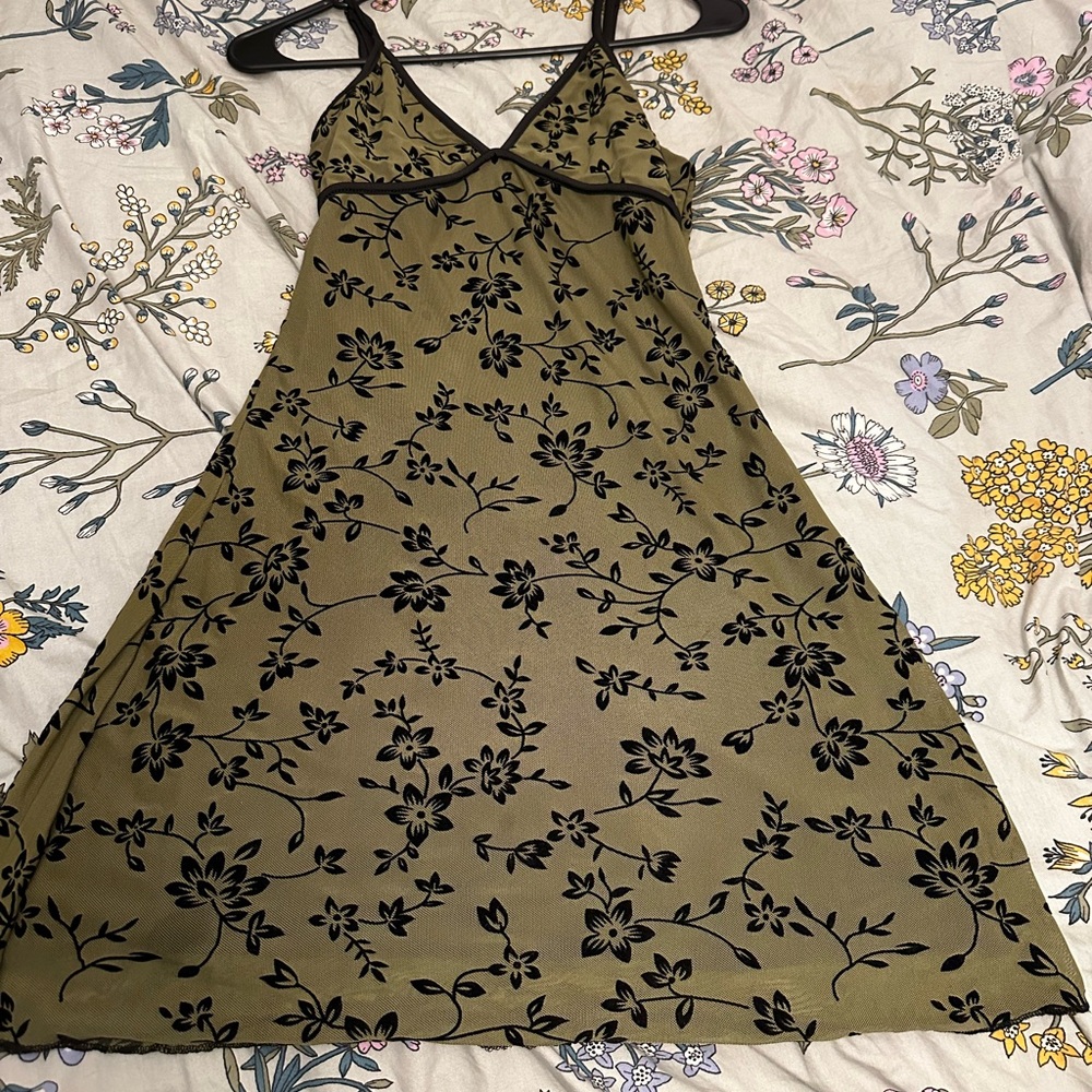 Green Floral Wild Fable Dress